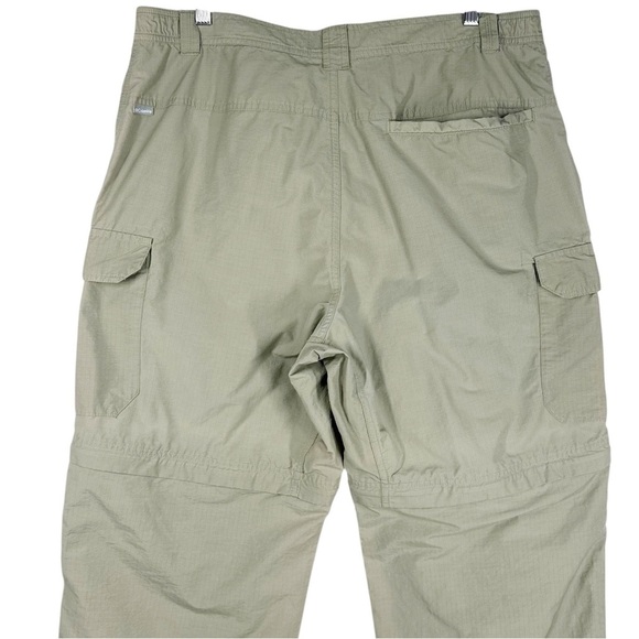 COLUMBIA Men's 32 Large Tan Convertible Lightweight Nylon Hiking Pants - Picture 4 of 7